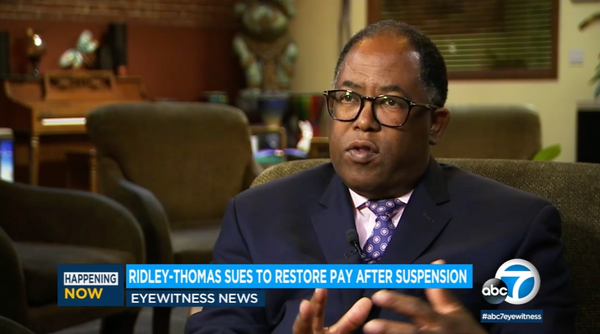 ABC7: LA City Councilman Mark Ridley-Thomas sues to restore pay after suspension from council